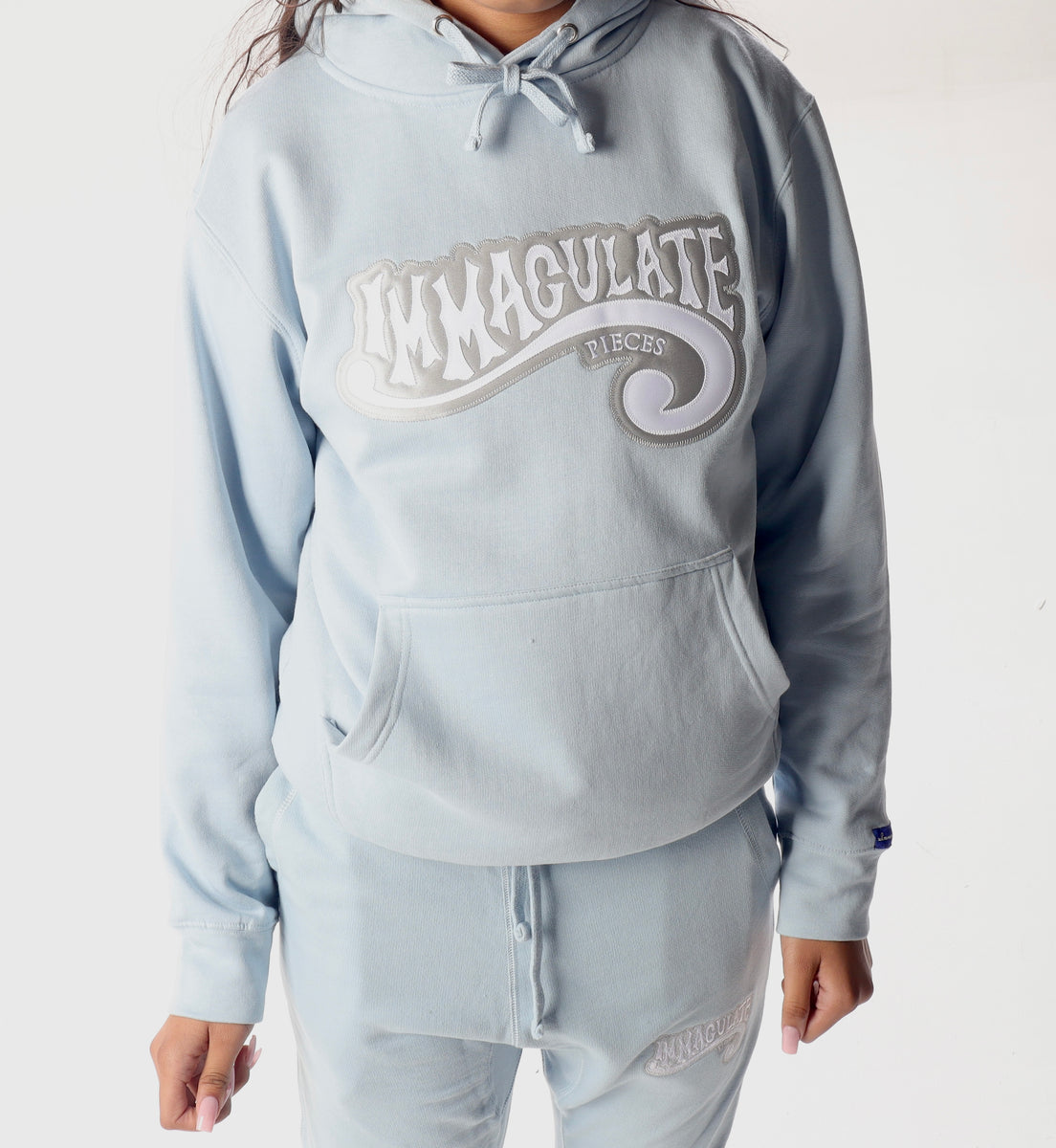 Pythian Hoodie - Light Blue – Immaculate Pieces Clothing Co.